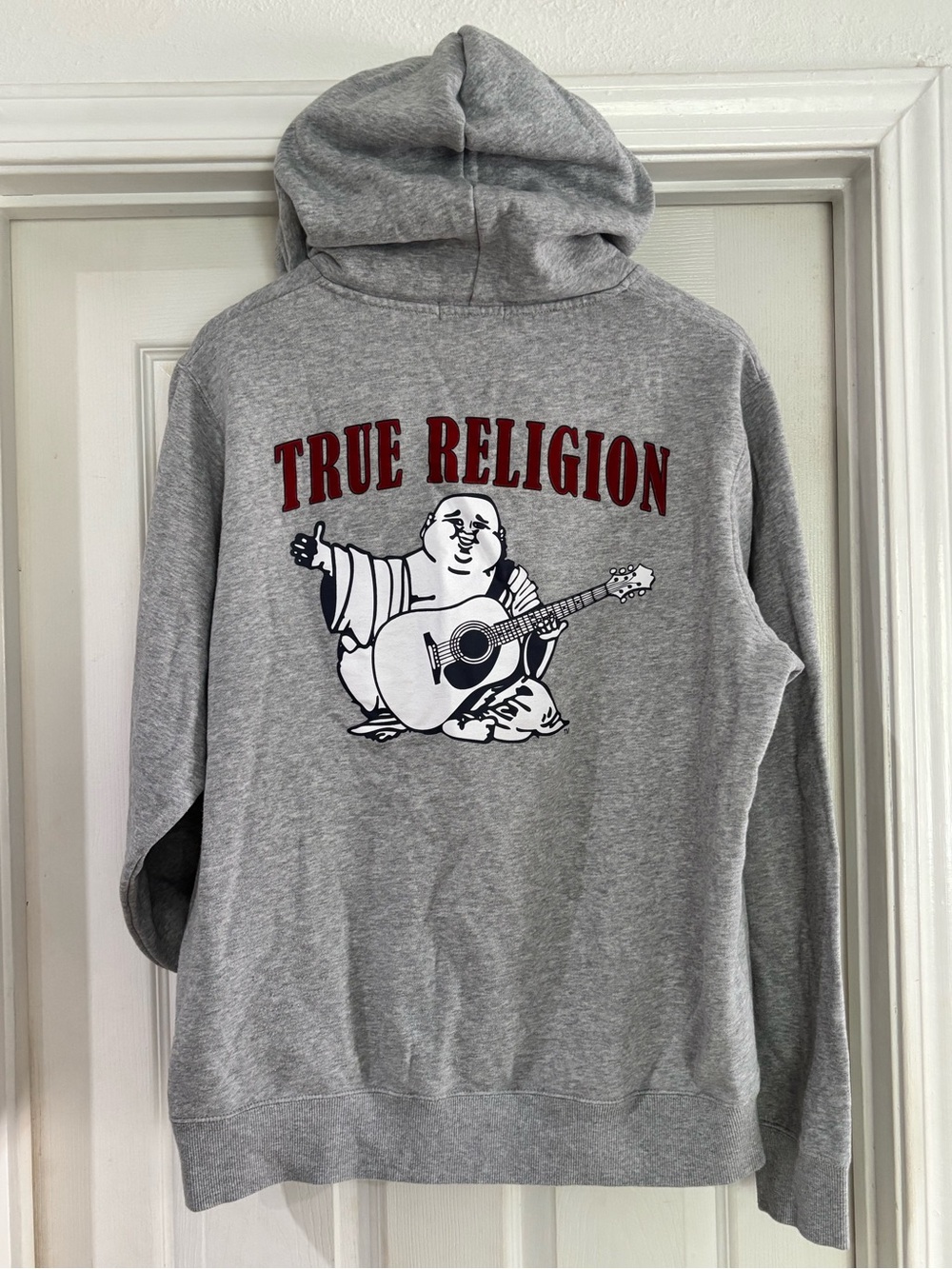 True Religion Heritage Buddha Pullover Hoodie Mens 2XL EUC Authentic - Picture 3 of 15